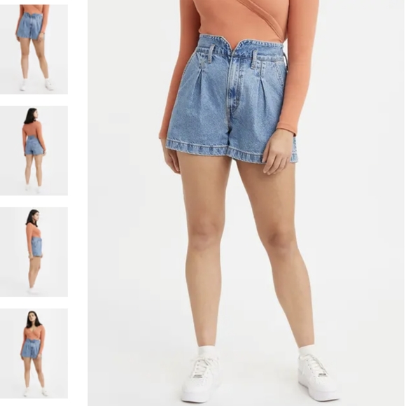 Levi's High Rise Mom Shorts - Picture 2 of 11